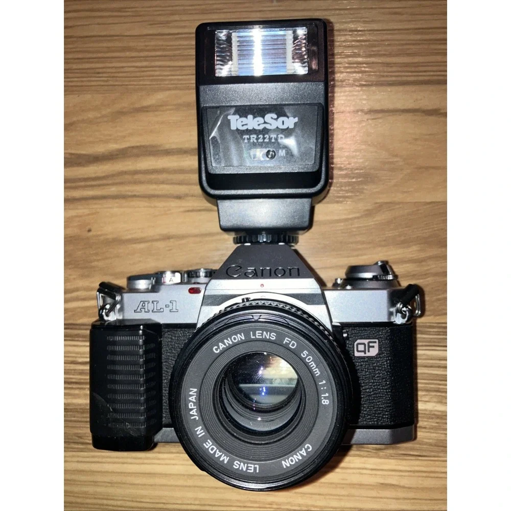 Canon AL-1‎ 35mm SLR Film Camera Body and Lens Untested For Parts